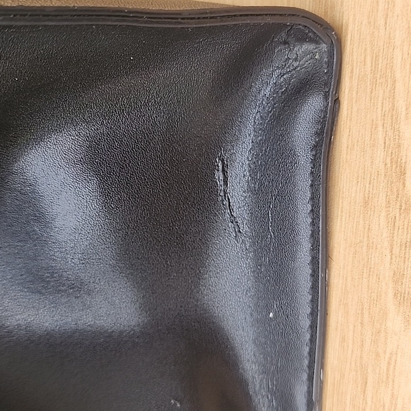 Calvin Klein Lock Black Leather Satchel - Picture 7 of 16